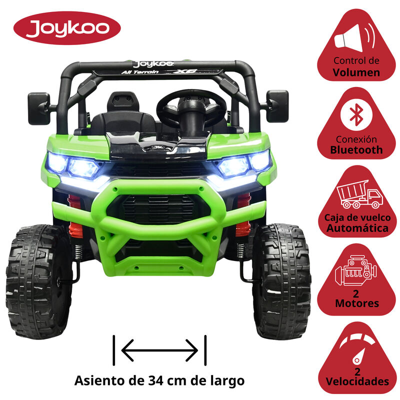 Montable El&eacute;ctrico para Ni&ntilde;os Tractor 6x6 Caja ... image number null