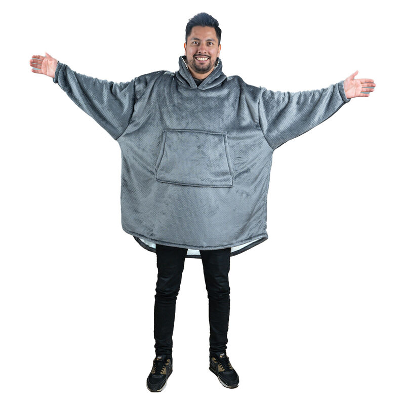 Pijama Adulto Unitalla Sudadera Cobija Gris Cla... image number null