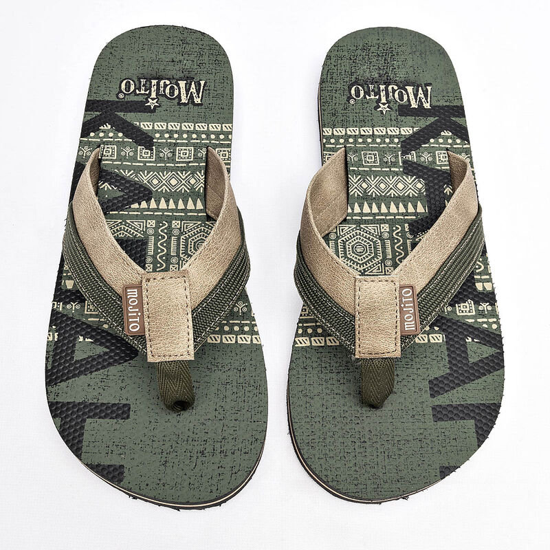 Sideletas sandalia para hombre beige verde cod ... image number null