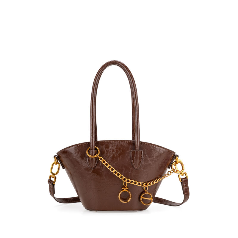 Bolsa Tote Chica Con Pouch Color Caf&eacute; image number null