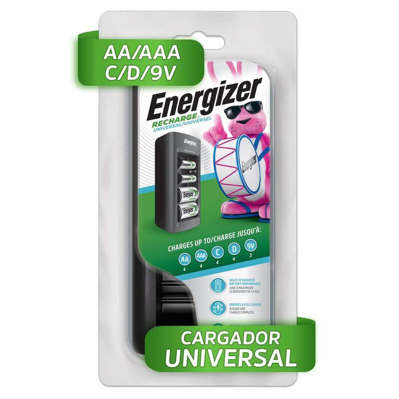 Cargador Energizer Universal De Pilas AA AAA C ... image number null