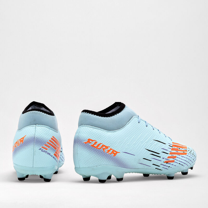 Furia Tenis De F&uacute;tbol Para Mujer Azul Naranja C... image number null