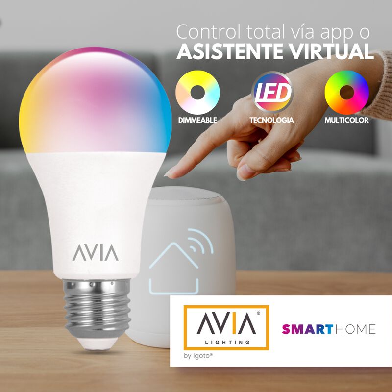 Pack 4 piezas Foco Inteligente Wifi 10w Avia Sm... image number null