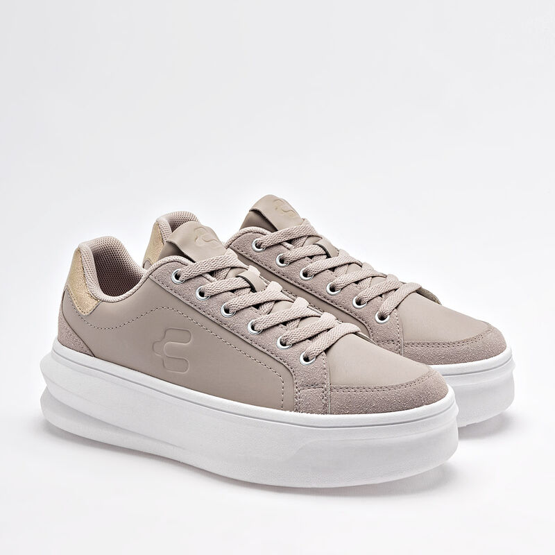 Charly Tenis Urbano para mujer beige Importado image number null