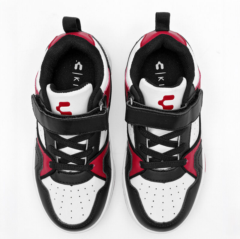 Charly Tenis urbano para ni&ntilde;o blanco negro rojo... image number null