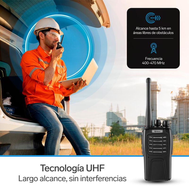 Radio Intercomunicador Profesional, Hasta 5 Km ... image number null