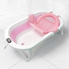 Tina Bañera Para Bebe Plegable Con Termometro Viaje Portatil