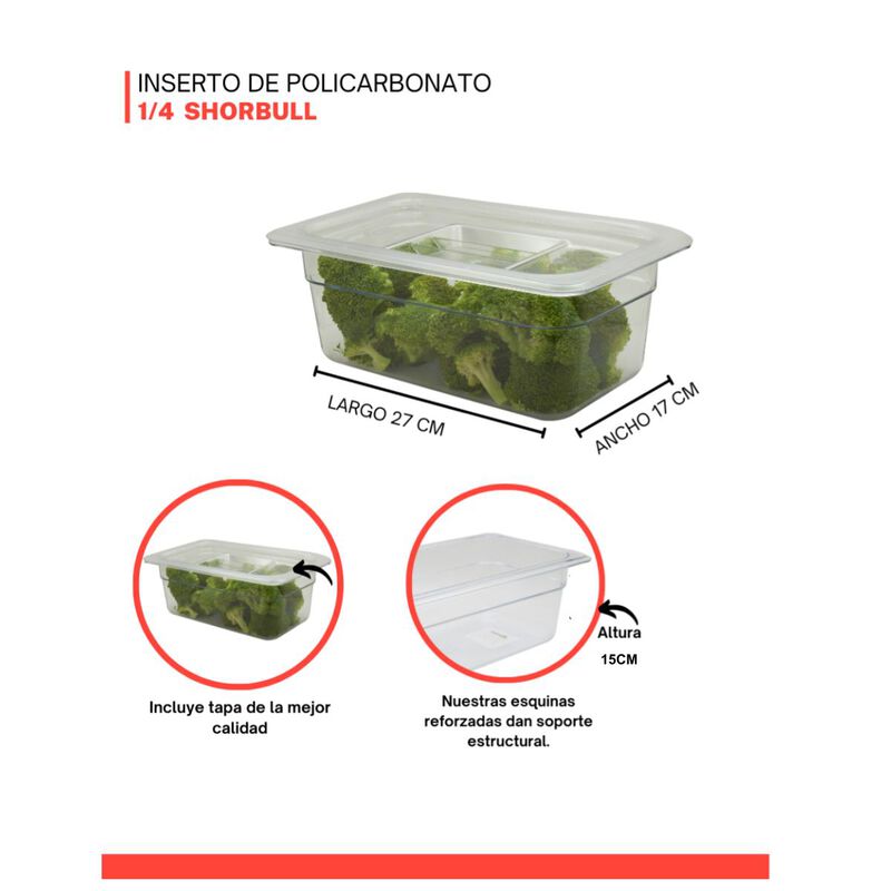 Inserto policarbonato cuarto 1/4 15 Shorbull image number null
