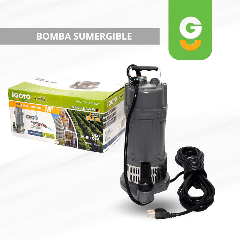 Bomba Sumergible Agua 1 Hp + Ref23 Impulsor Q... image number null