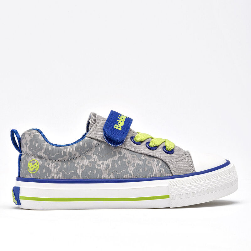 Bubble Gummers Tenis urbano para ni&ntilde;o gris azul... image number null