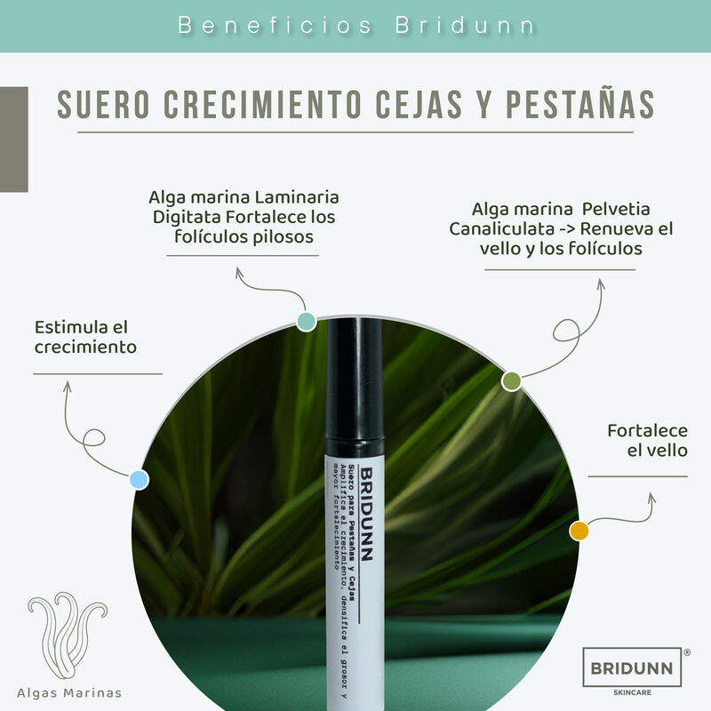 Kit BRIDUNN Suero + Boost para Cejas y Pestañas... image number null