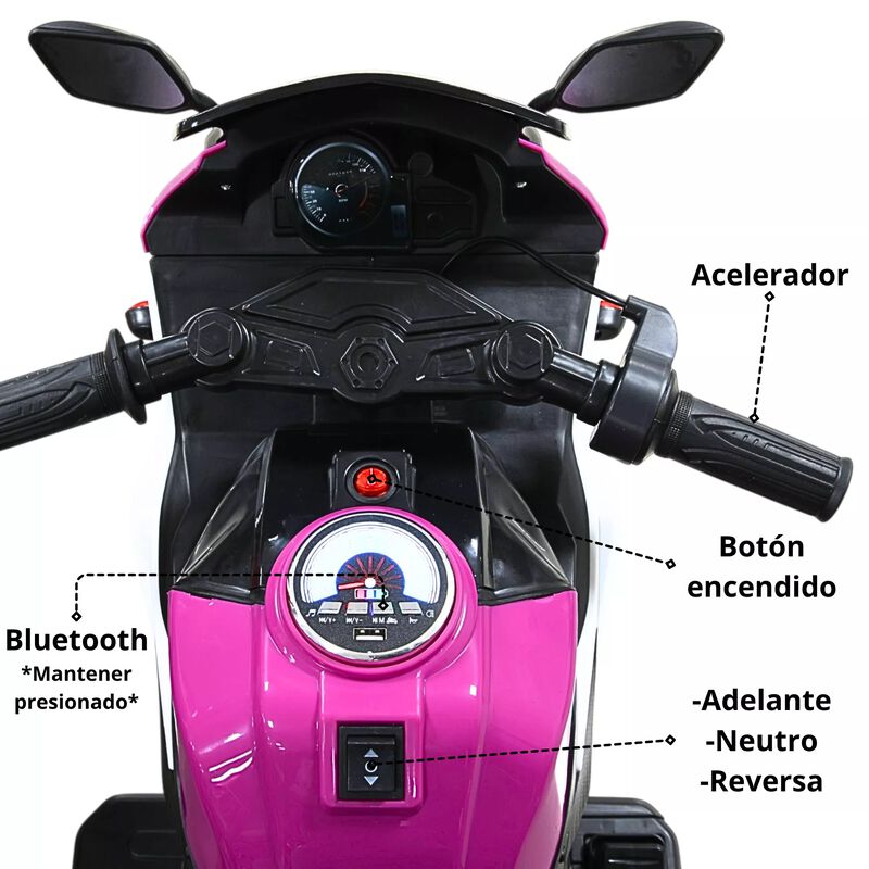 Moto Montable El&eacute;ctrica Deportiva 2 Ruedas Para... image number null