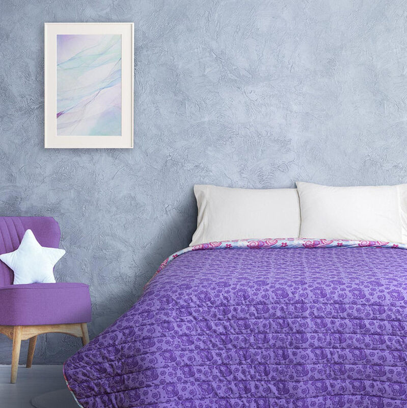 Colcha Individual Virgencita Blue Distroller image number null