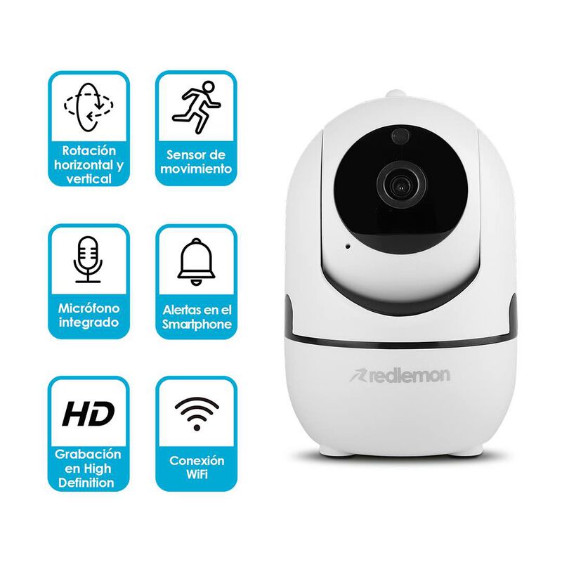Redlemon Cámara de Seguridad Wifi Hd Con Visión... image number null