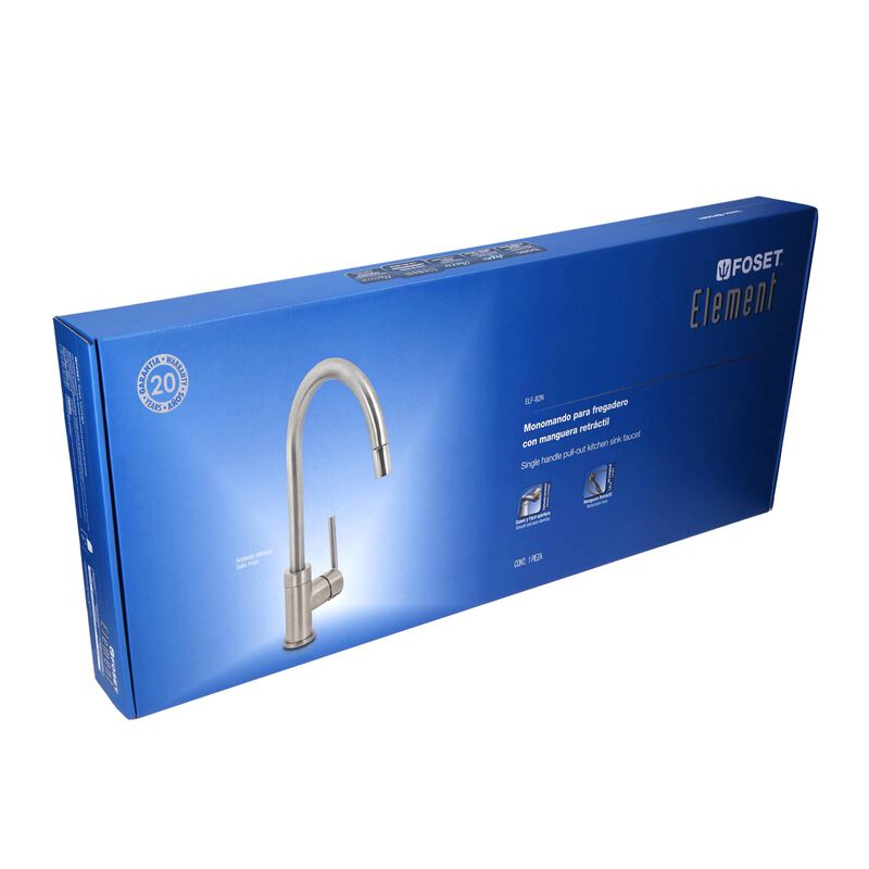 Monomando Sat&iacute;n Nariz Retr&aacute;ctil para Fregadero ... image number null