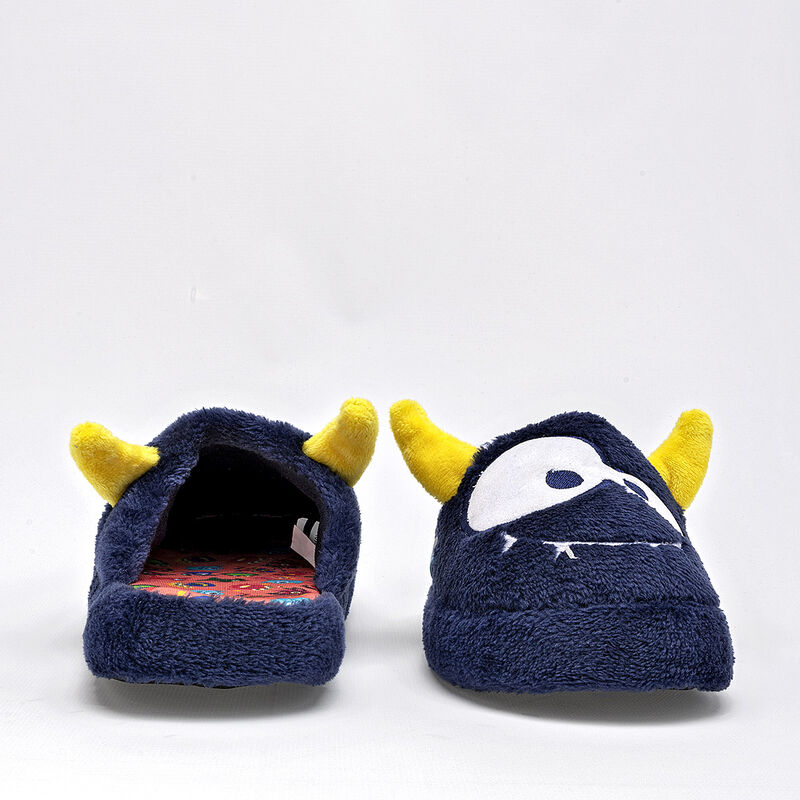 Huarachetas Pantufla para ni&ntilde;o. Marino amarillo image number null