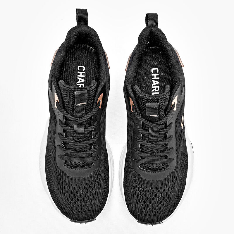 Charly Tenis deportivo para mujer negro, runnin... image number null