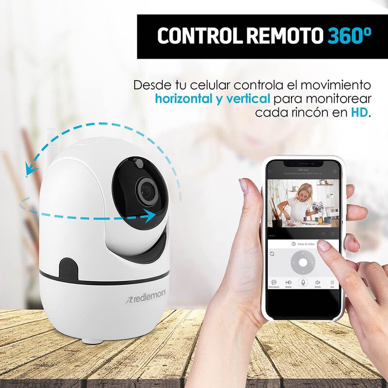 Redlemon Cámara de Seguridad Wifi Hd Con Visión... image number null