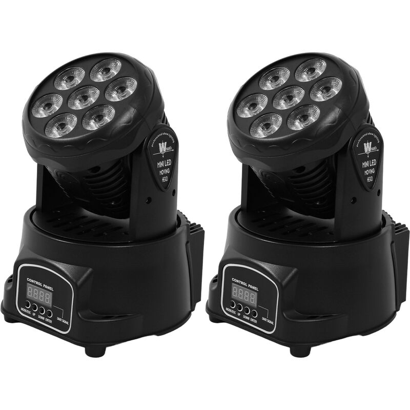 Cabeza M&oacute;vil Rob&oacute;tica 7 Leds 2 Piezas Giratorio... image number null