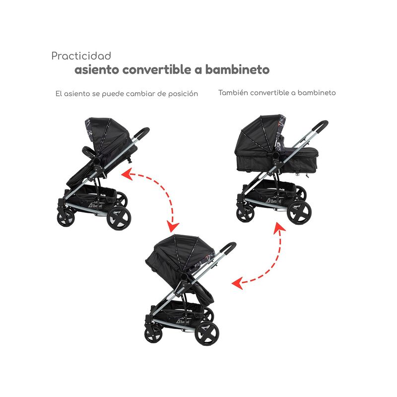 Travel System Eclipse 3en1 D'beb&eacute; Carriola Recl... image number null