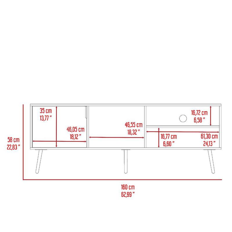 Mesa Para Tv Vulanno  Capri Para Un Tv De 70 Pu... image number null