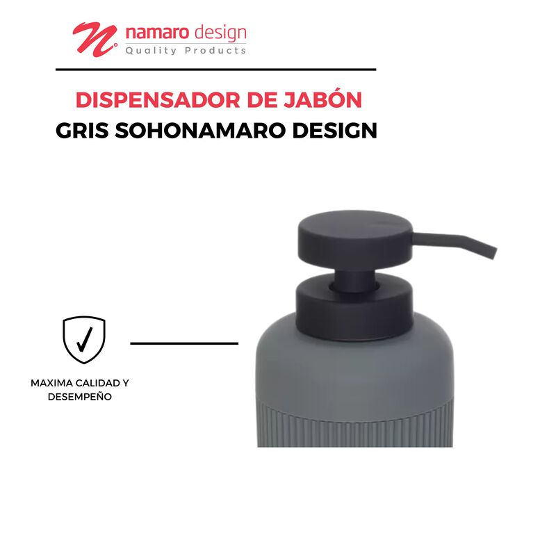 Dispensador De Jabón Gris Soho Namaro Design image number null