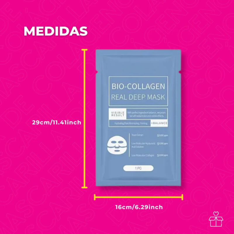 Mascarilla Facial Col&aacute;geno Bio Collagen Mask Ca... image number null