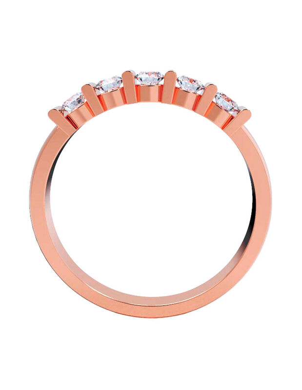 Anillo de Compromiso en Oro de 14K con Circonia... image number null