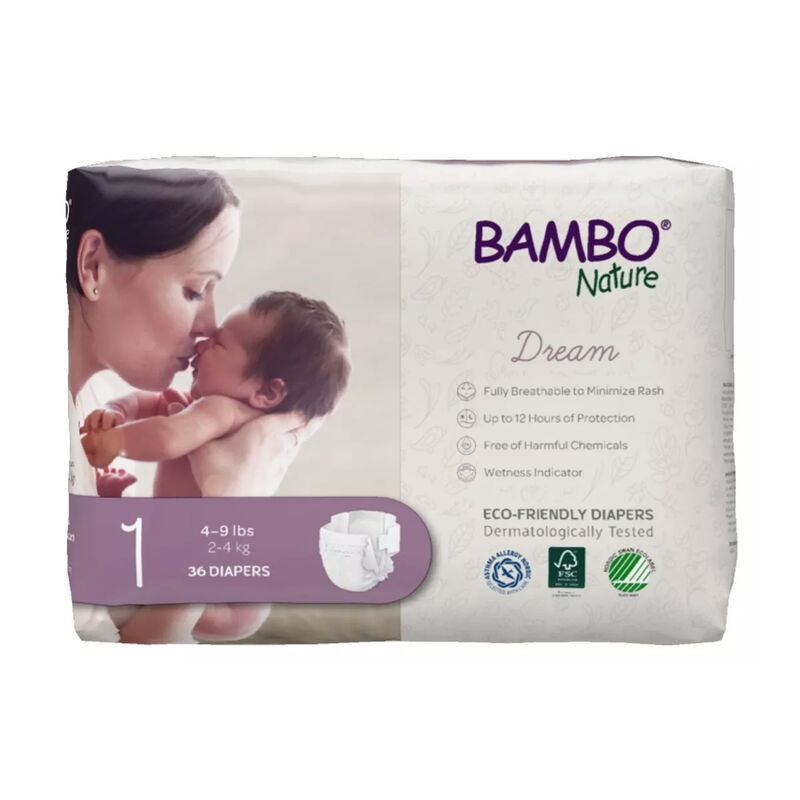 Pañales Bambo Nature Dream 216pz Talla 1 image number null