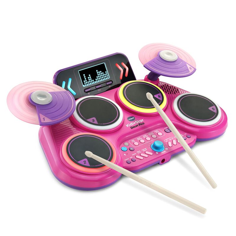 Tambor Pad Vtech Kidi Star Pink Con 20 Sonidos ... image number null