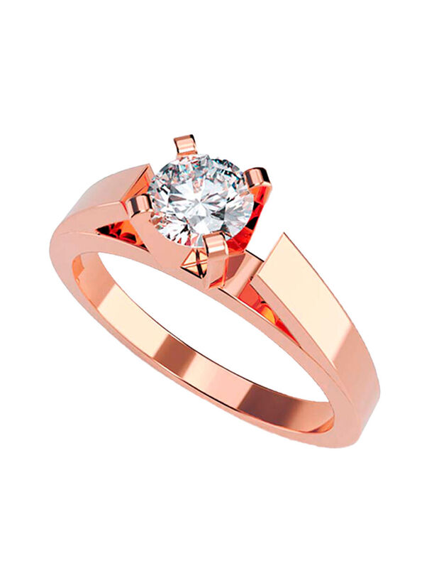 Anillo de Compromiso de 14K con Diamante de Lab... image number null