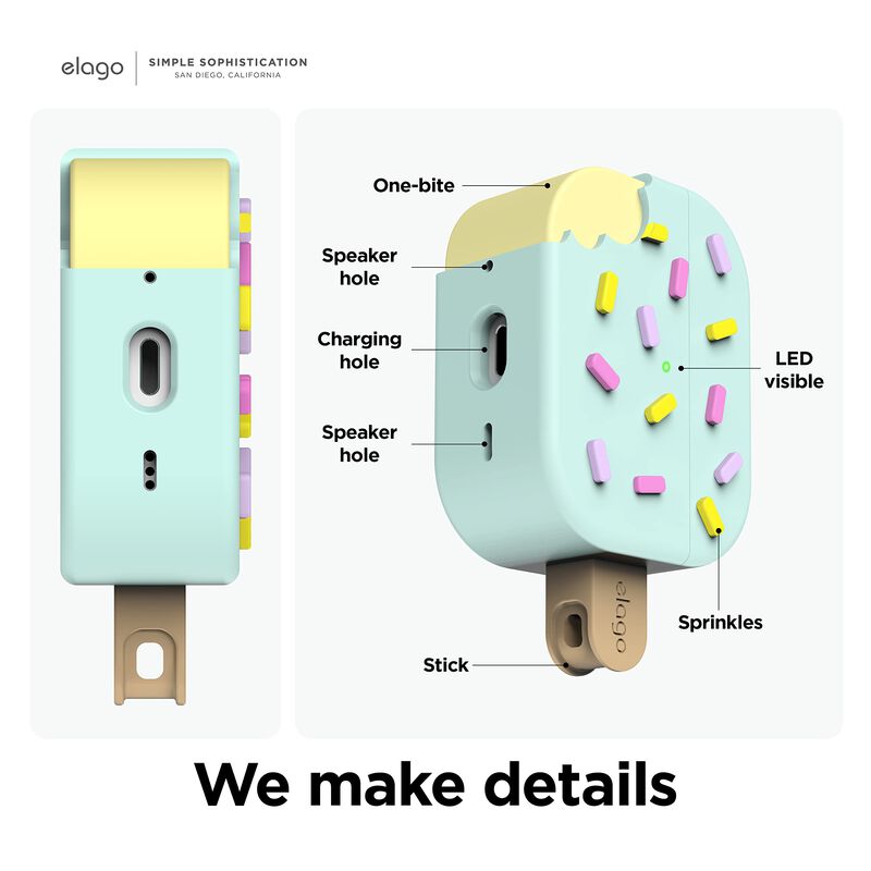 Funda Elago Ice Cream Compatible Con Airpods Pr... image number null