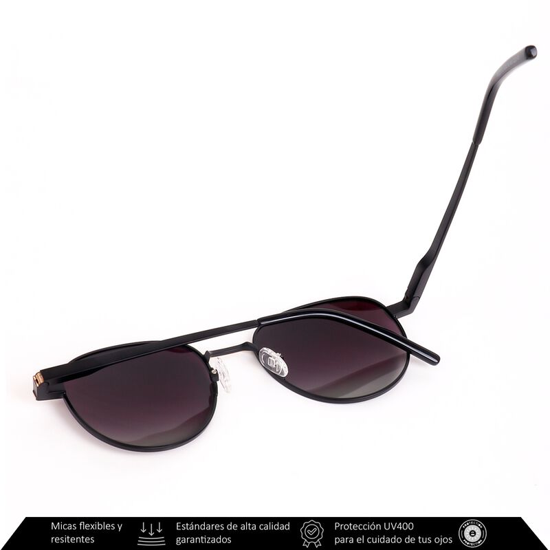 Lentes De Sol Xolek 135 Aviador Met&aacute;lico Uv Pol... image number null