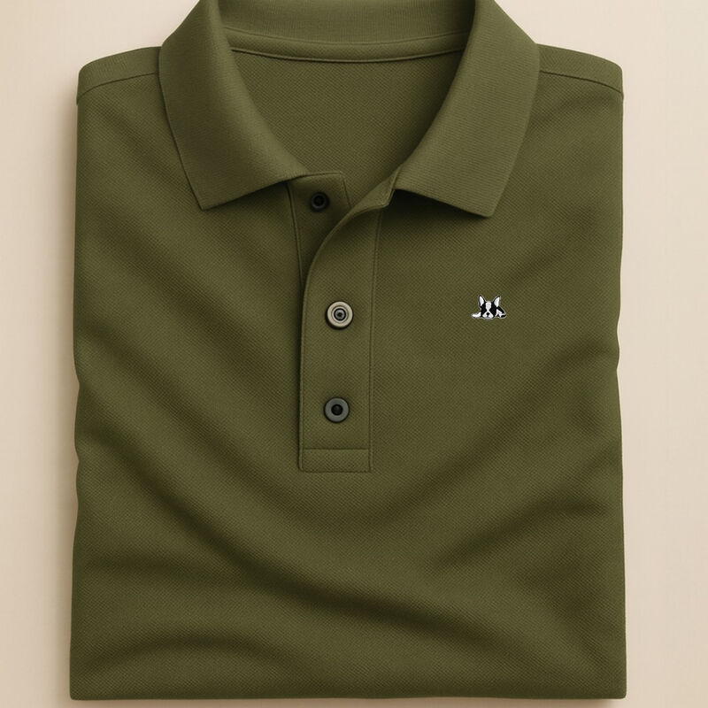 Playera Polo de Algod&oacute;n Manga Corta Casual para... image number null