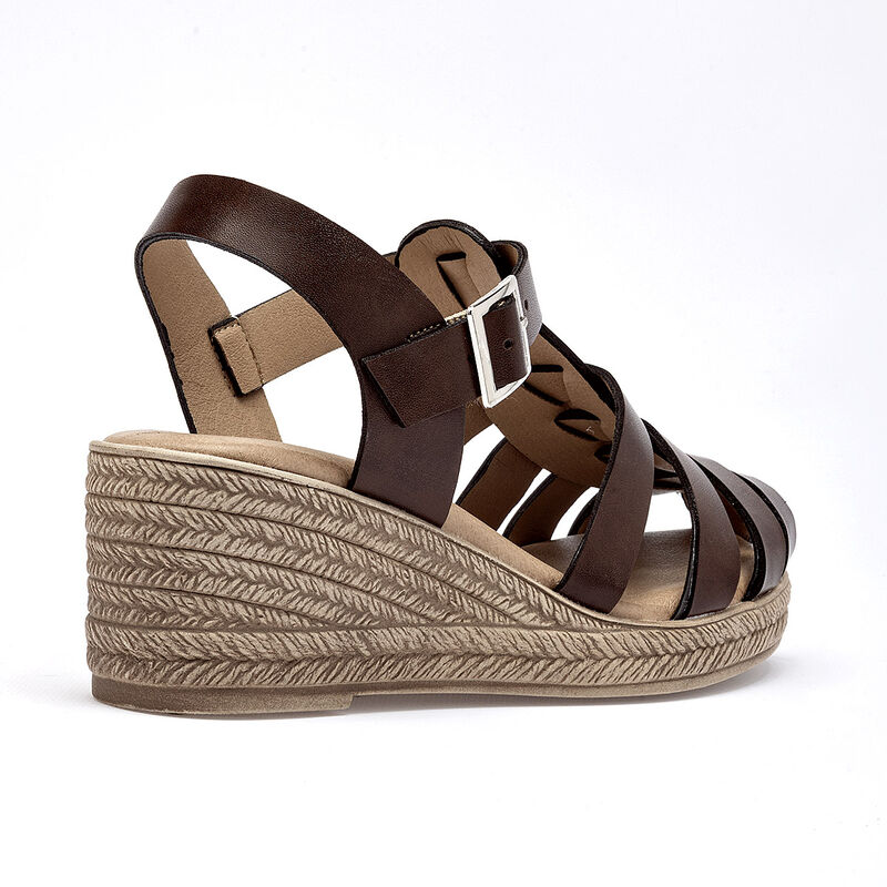 Tristanni shoes sandalia cu&ntilde;a para mujer caf&eacute; c... image number null