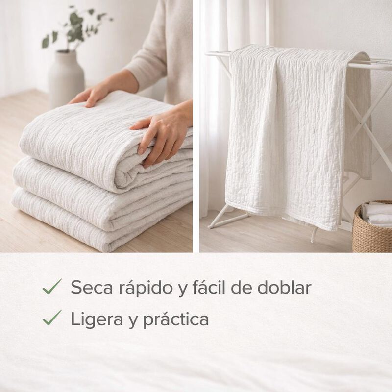 Colcha Ligera Texturizada Ankara Individual 1.9... image number null