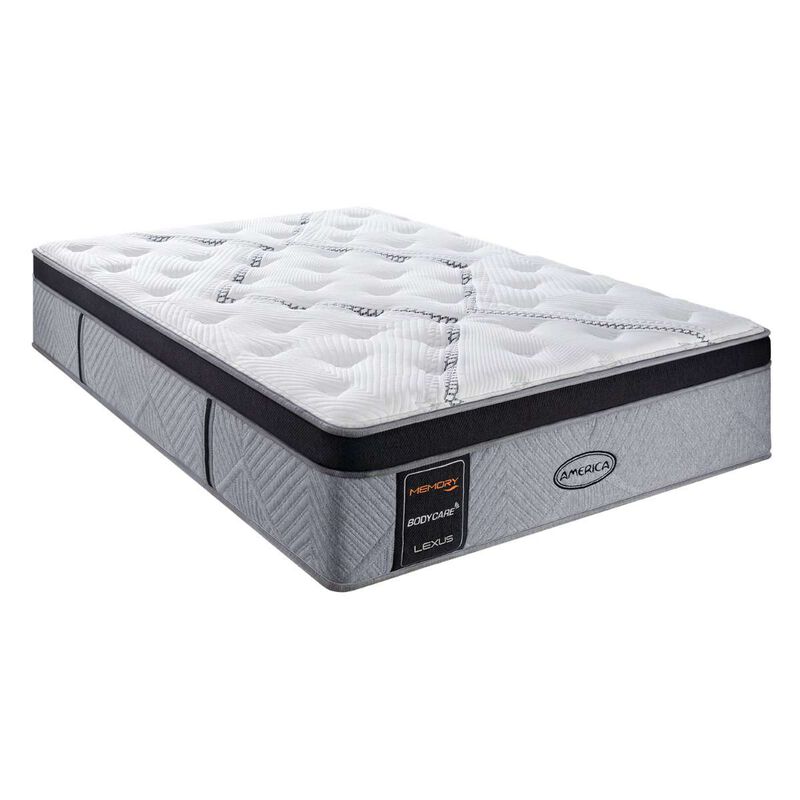Colch&oacute;n Am&eacute;rica King Size Lexus Memory Firme image number null