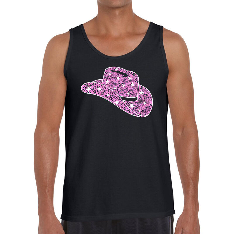 Tank Top Word Art Para Hombre - Sombrero Vaquer... image number null