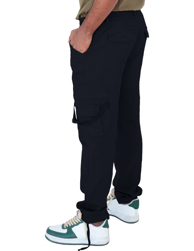 Pantal&oacute;n Caballero Tipo Cargo Negro Roosevelt C... image number null