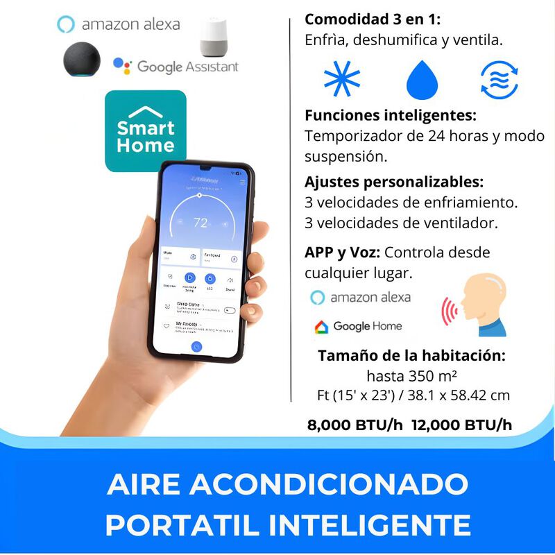 Aire Acondicionado Port&aacute;til Toshiba Led Smart 8... image number null