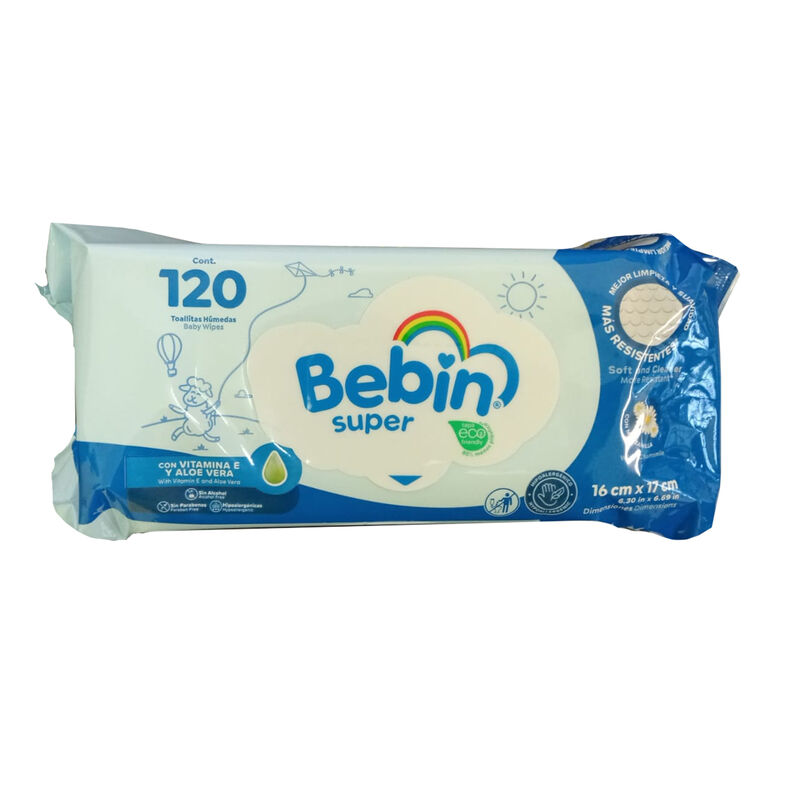 Toallitas H&uacute;medas Bebin Super 1440pz 120x12 image number null