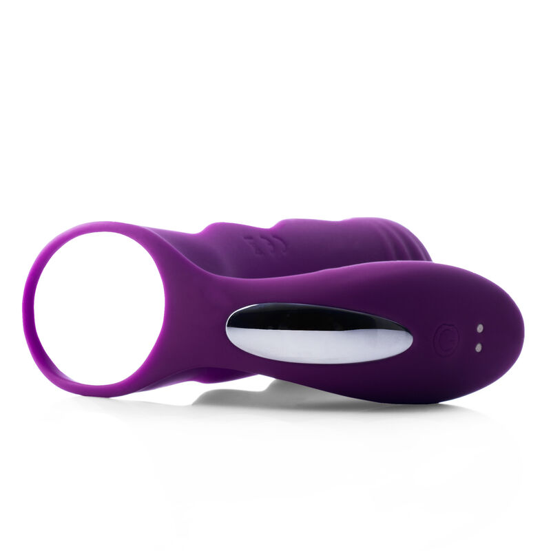 VIBRADOR DILDO CON ANILLO MORADO PLEASURE CHERR... image number null