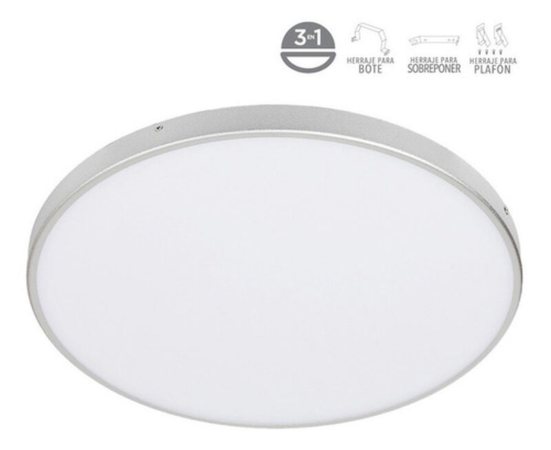 Lampara Plaf&oacute;n Interior  Satinado 9w Luz Suave ... image number null