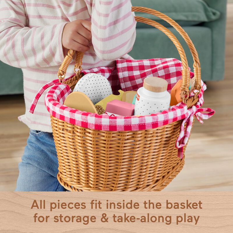 Cesta De P&iacute;cnic Pretend Play De Madera Fisher-p... image number null