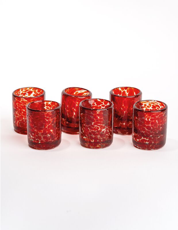 Mezcalero Set de 6 Mezcaleros de Vidrio Soplado... image number null