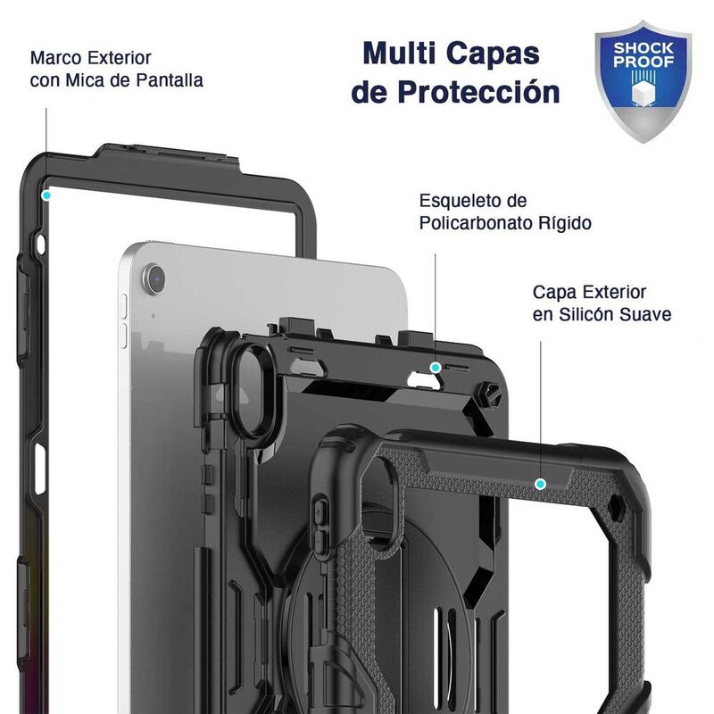 Funda TEKKU StrapB uso rudo para iPad Air 5 Air... image number null