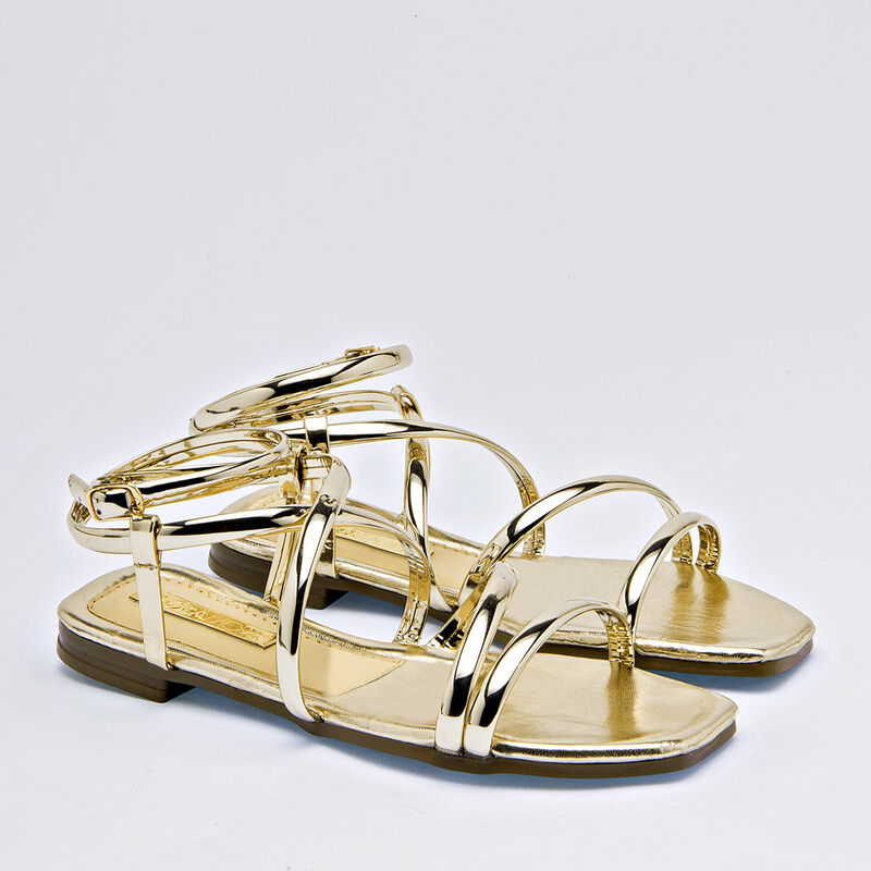 Moramora Sandalia para mujer dorado image number null