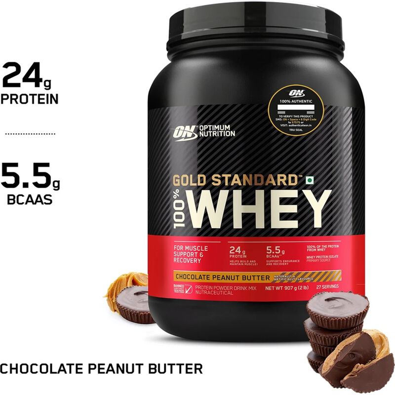 Proteina 100% Whey Gold Optimum Nutrition Choco... image number null