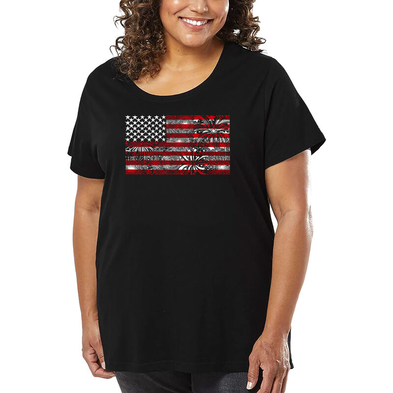 Camiseta De Talla Grande Word Art Para Mujer - ... image number null