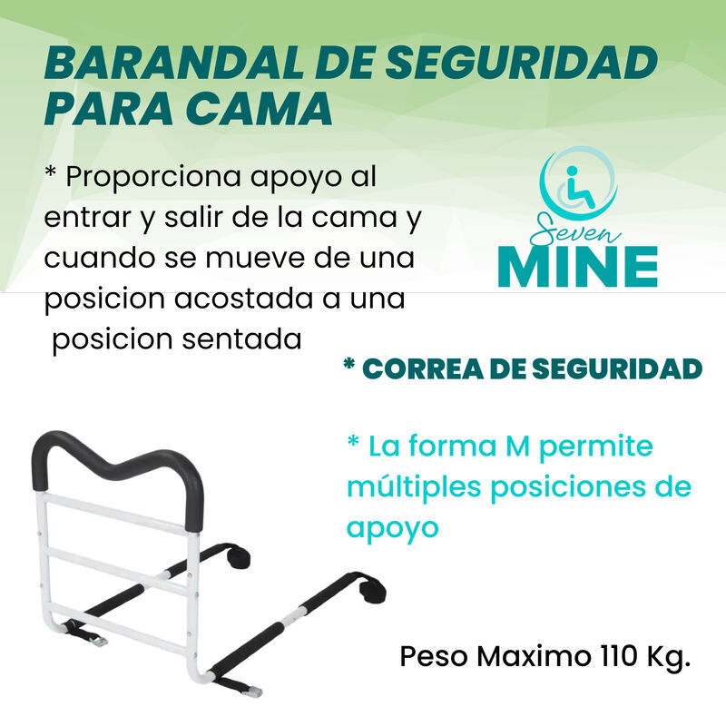 Barandal para Cama Adulto Mayor (Forma M, Blanc... image number null